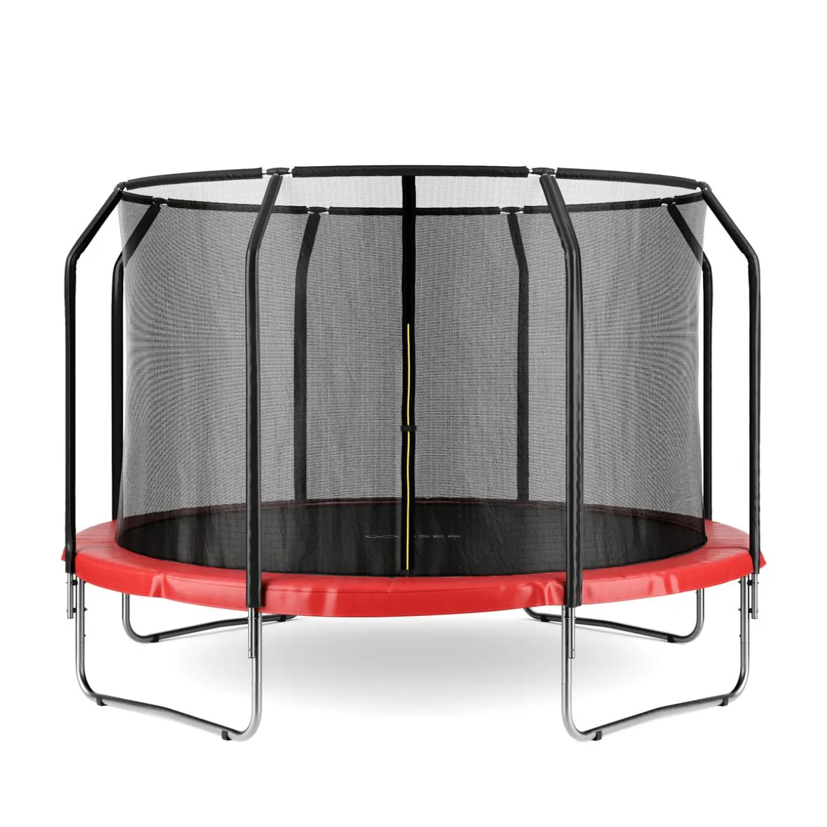 Trampolin 400 cm inkl. Sicherheitsnetz rot