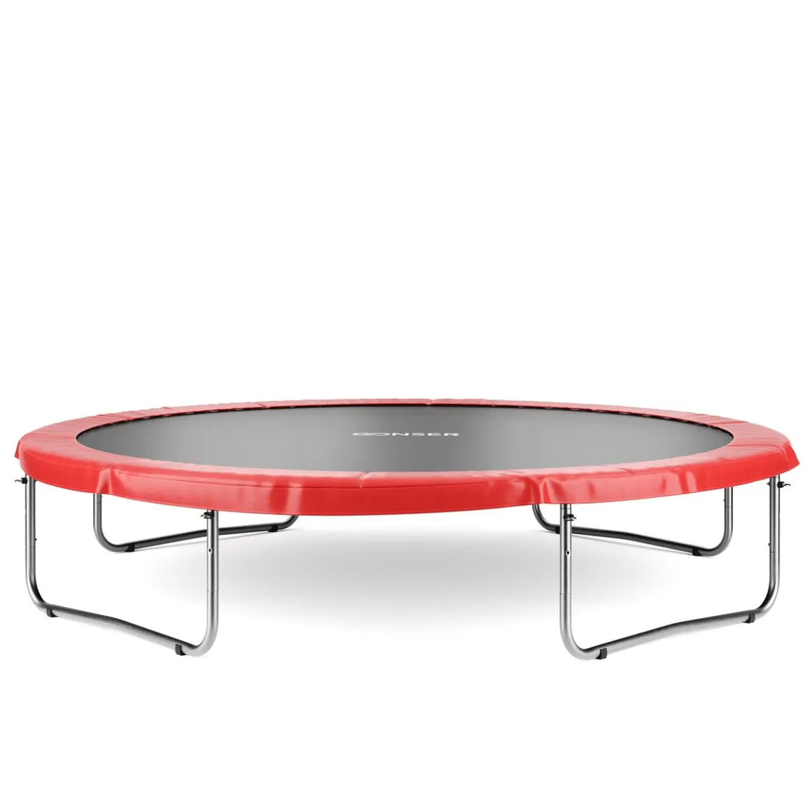 Trampolin 400 cm inkl. Sicherheitsnetz rot