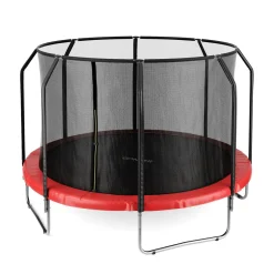 Trampolin 400 cm inkl. Sicherheitsnetz rot