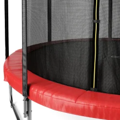 Trampolin 400 cm inkl. Sicherheitsnetz rot