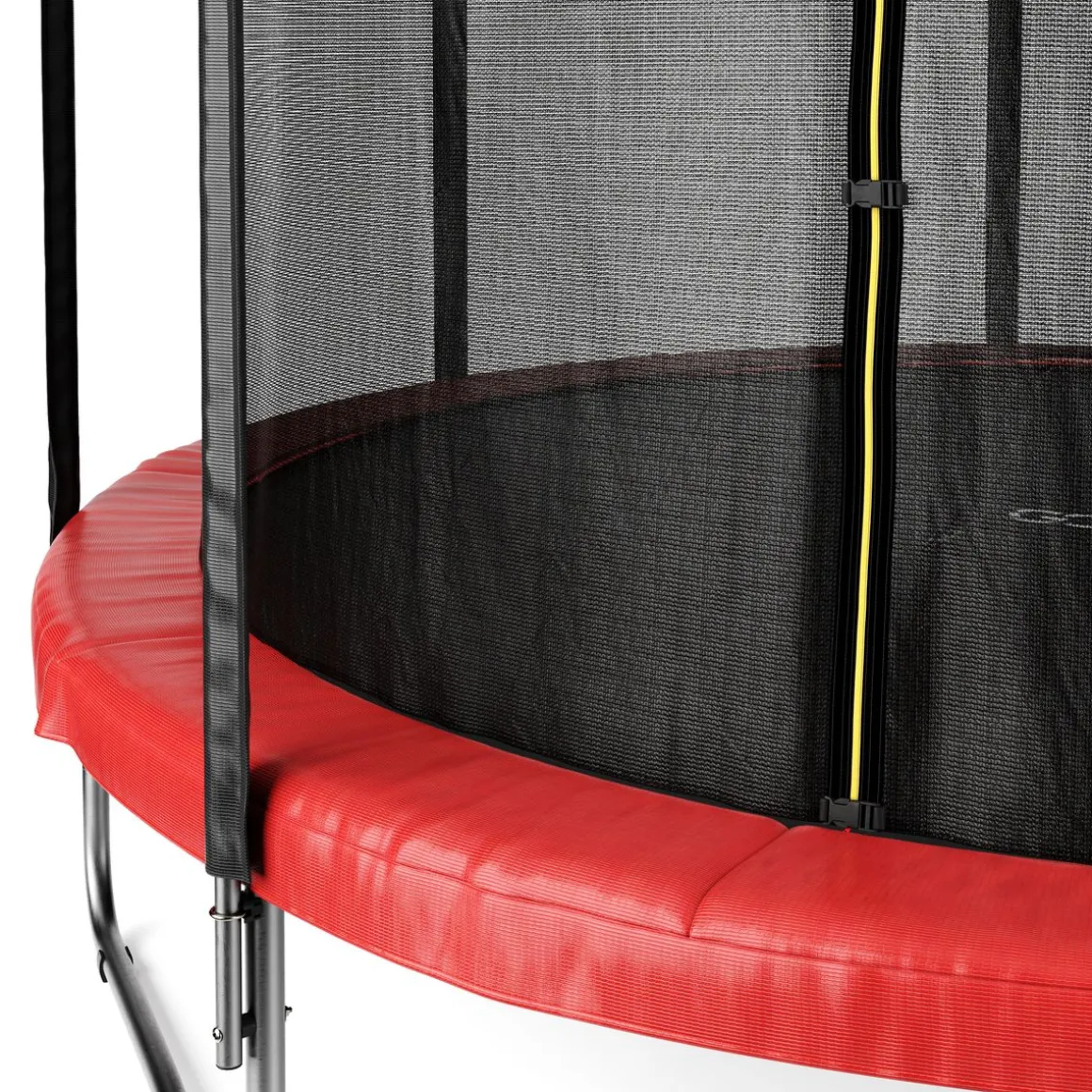 Trampolin 400 cm inkl. Sicherheitsnetz rot
