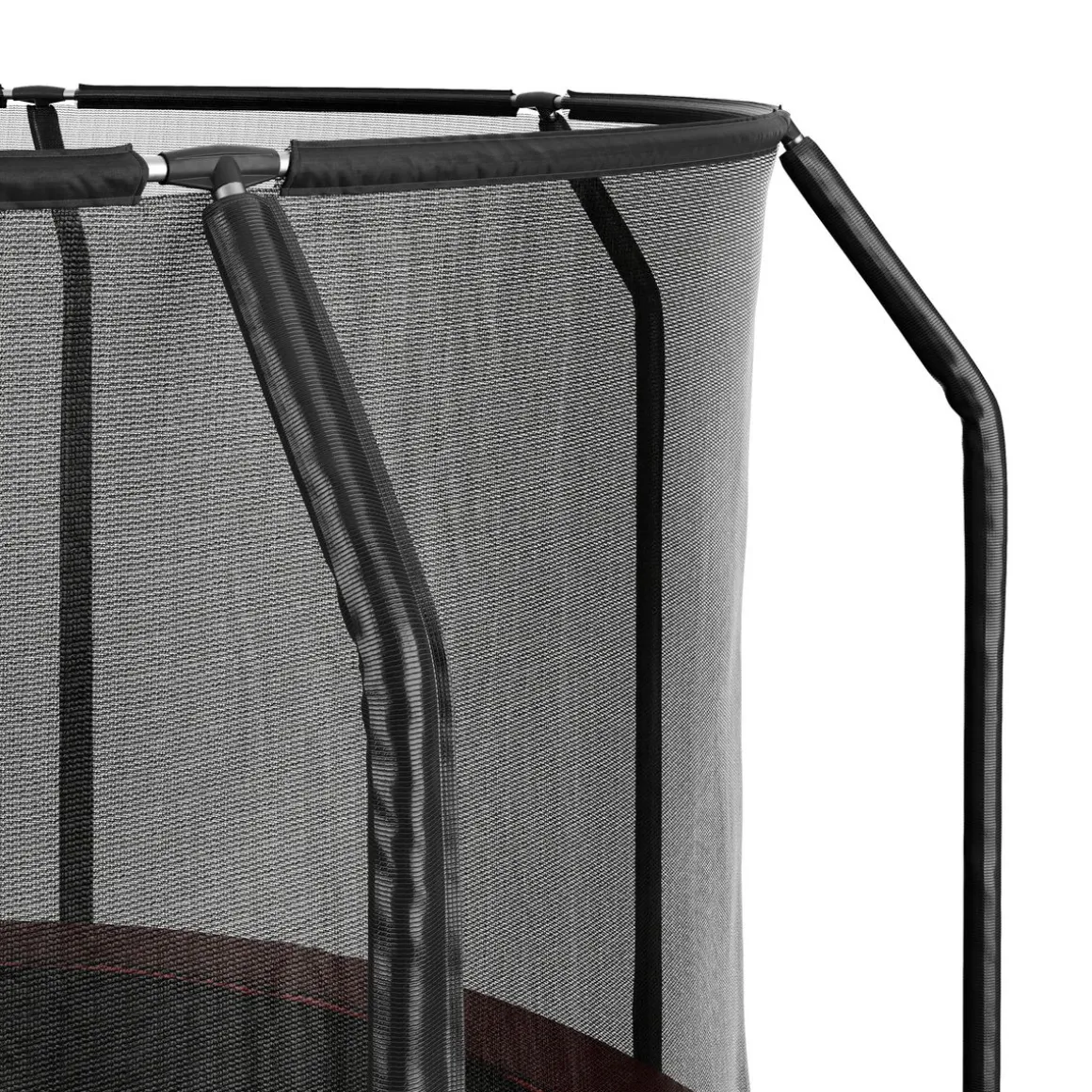 Trampolin 400 cm inkl. Sicherheitsnetz rot