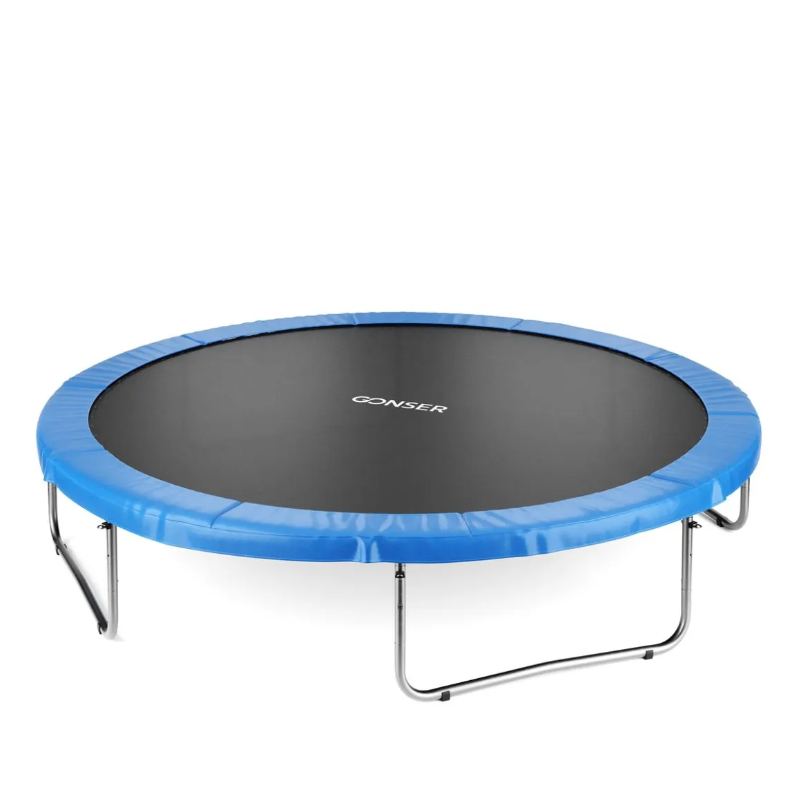 Trampolin 400 cm inkl. Sicherheitsnetz blau
