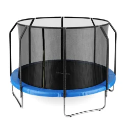 Trampolin 400 cm inkl. Sicherheitsnetz blau