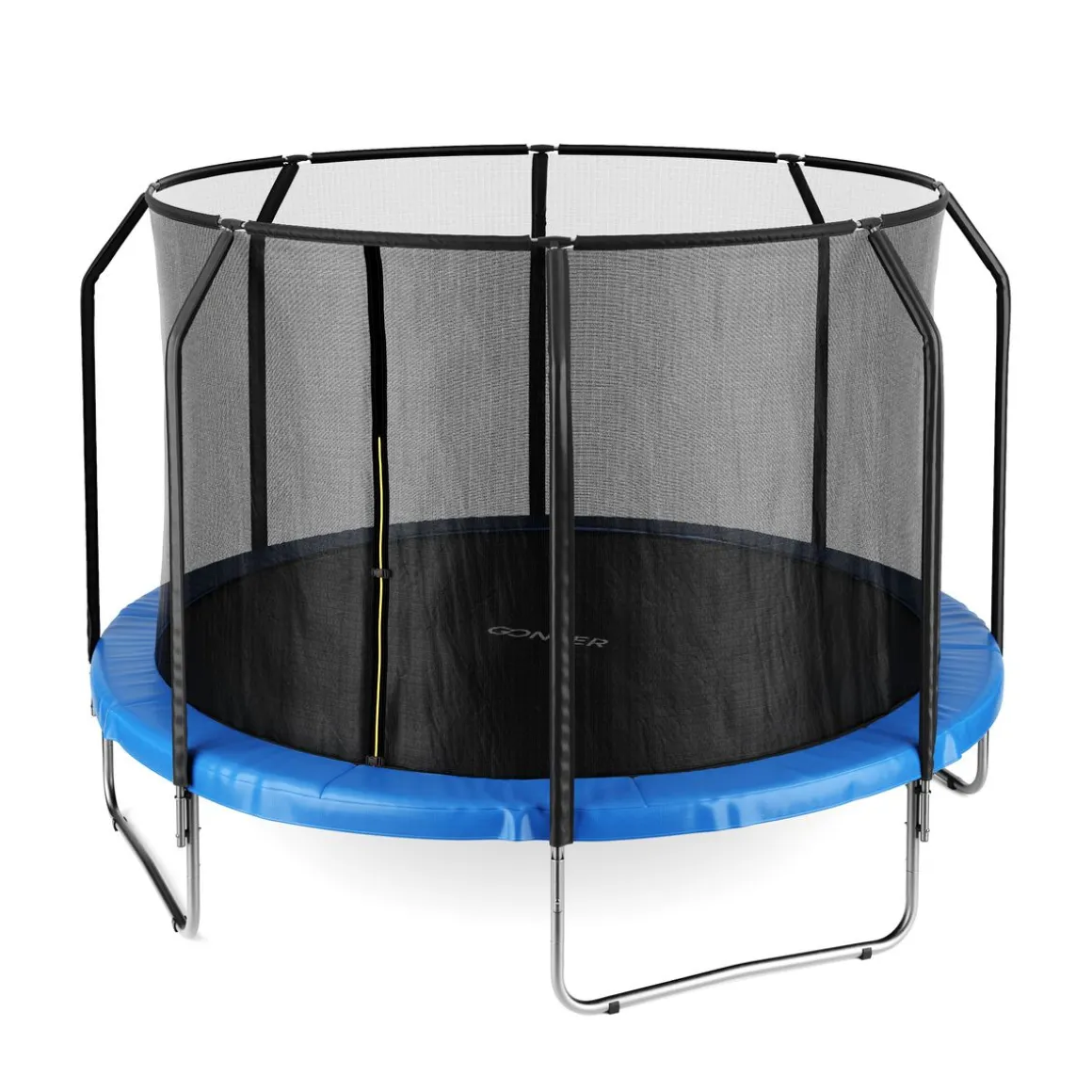Trampolin 400 cm inkl. Sicherheitsnetz blau