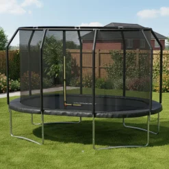 Trampolin oval 244 x 366 cm inkl. Sicherheitsnetz