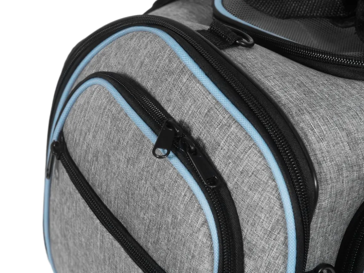 Transportbox für Haustiere erweiterbar 45 x 28 x 28 cm grau