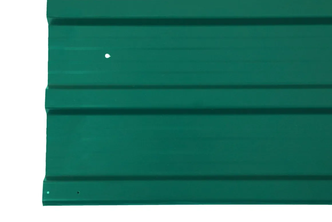 Trapezblech grün 12er Set 129 x 45 cm