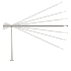 Treppengeländer Handlauf Edelstahl 150 x 90 cm