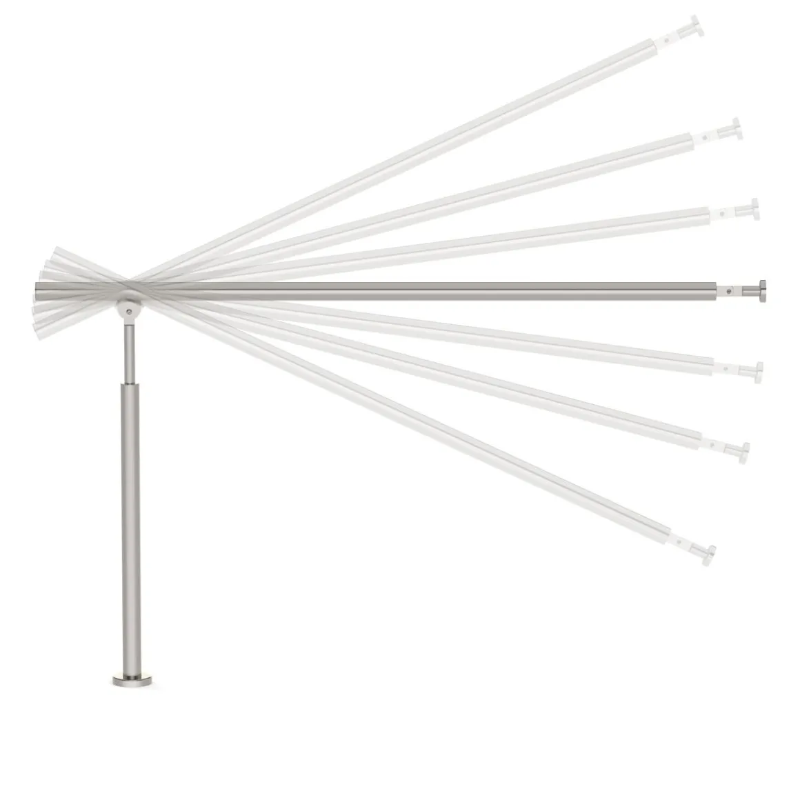 Treppengeländer Handlauf Edelstahl 150 x 90 cm
