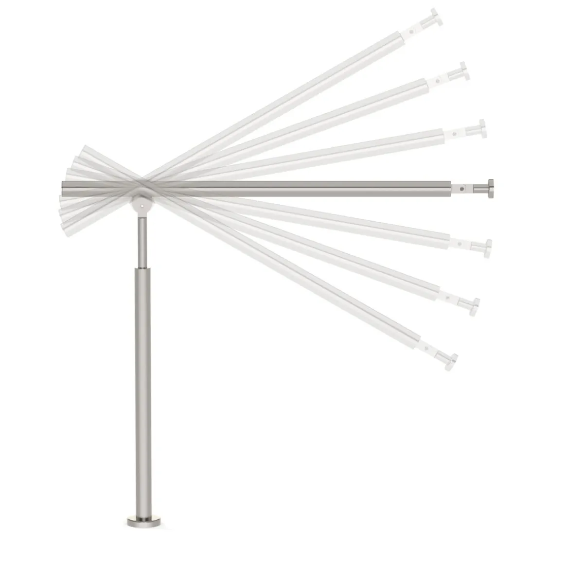 Treppengeländer Handlauf Edelstahl 100 x 90 cm