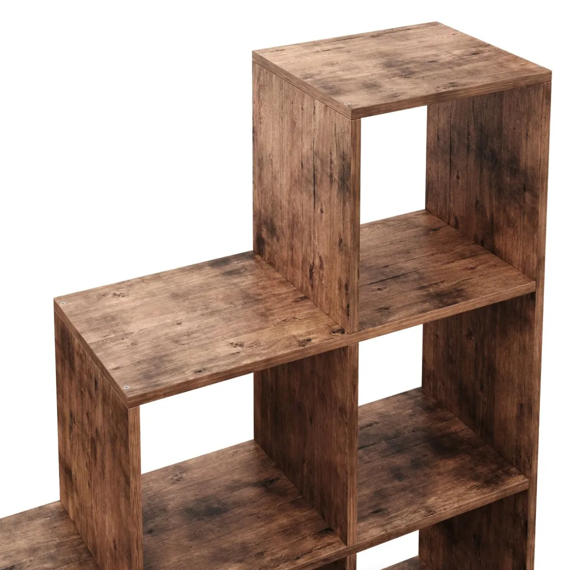 Treppenregal Raumteiler Vintage BONITA 6 Fächer 98 x 98 cm