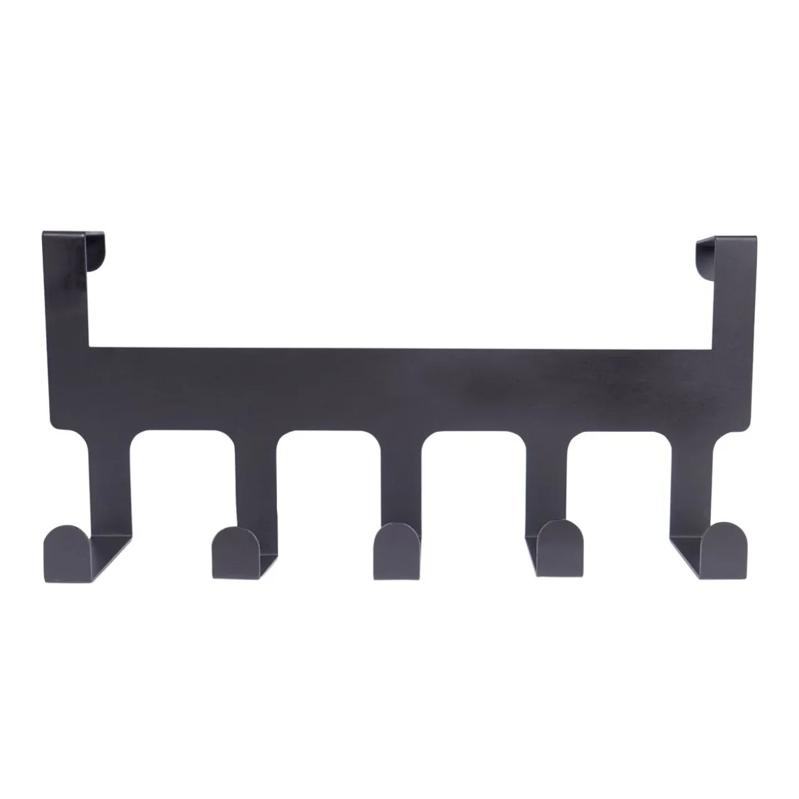 Türgarderobe Eisen 5 Haken 34 x 14 cm schwarz