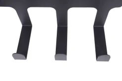 Türgarderobe Eisen 5 Haken 34 x 14 cm schwarz