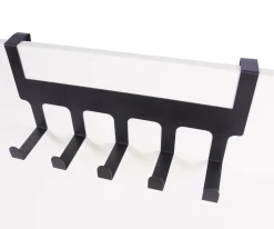 Türgarderobe Eisen 5 Haken 34 x 14 cm schwarz