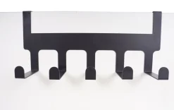 Türgarderobe Eisen 5 Haken 34 x 14 cm schwarz