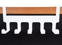Türgarderobe Eisen 5 Haken 34 x 14 cm weiss