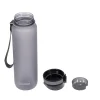 Trinkflasche 1L grau