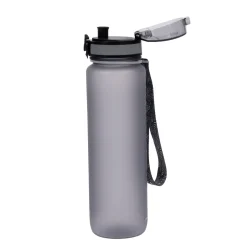 Trinkflasche 1L grau
