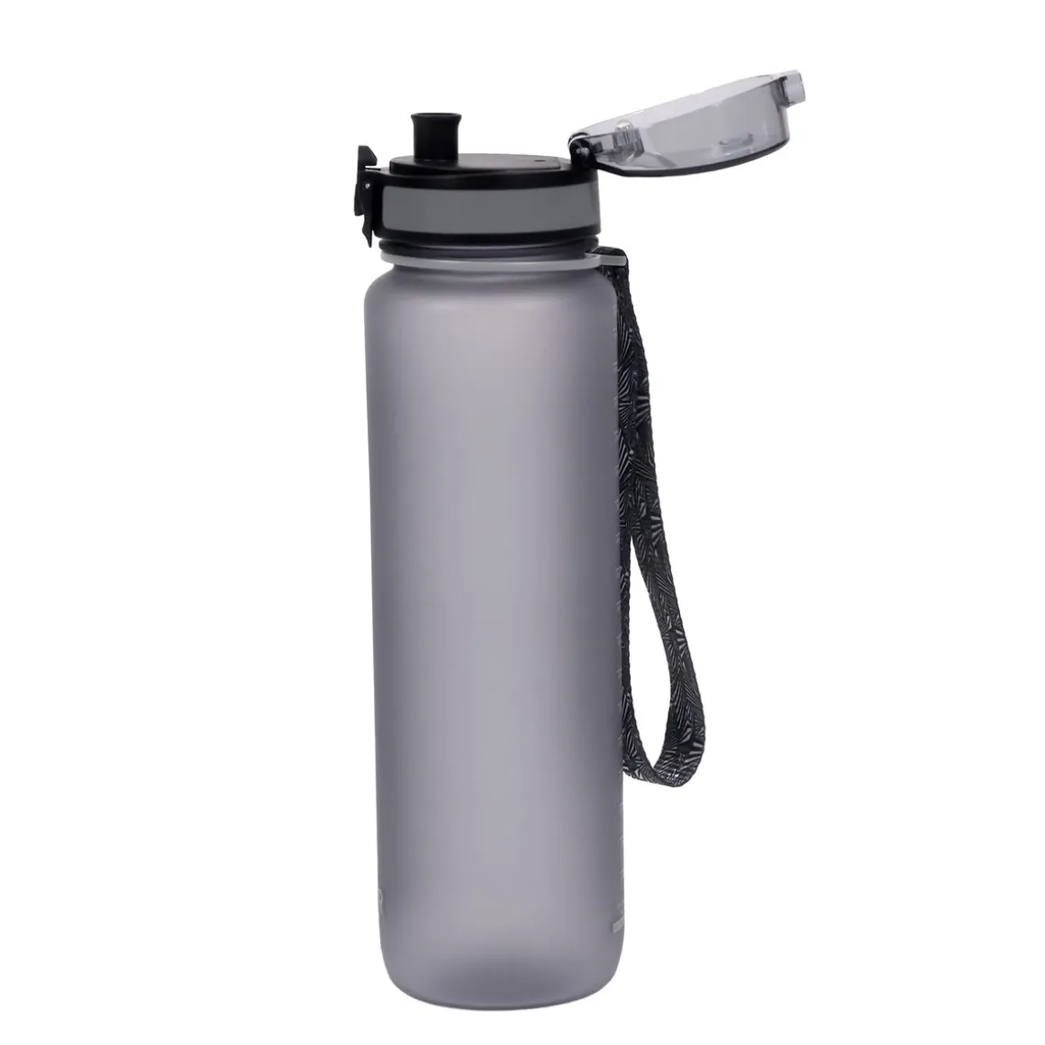 Trinkflasche 1L grau