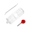 Trinkflasche 1L rot/transparent