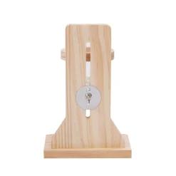 Trinkflasche 125 ml mit Holzständer natur/transparent