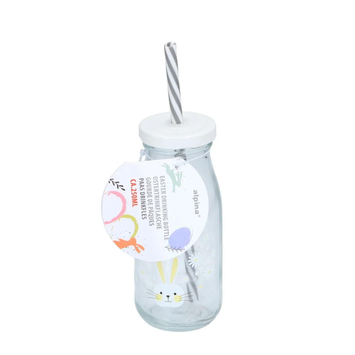 Trinkflasche Ostern Glas 250 ml