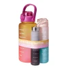 Trinkflasche Set 3-teilig bunt