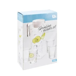 Trinkglas Set mit Krug 5-teilig