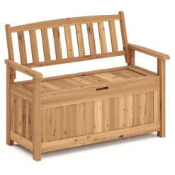 Truhenbank Holz ROSALIA 120 cm natur