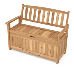 Truhenbank Holz ROSALIA 120 cm natur
