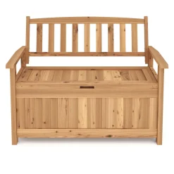 Truhenbank Holz ROSALIA 120 cm natur