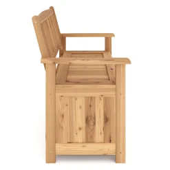 Truhenbank Holz ROSALIA 120 cm natur