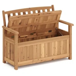Truhenbank Holz ROSALIA 120 cm natur