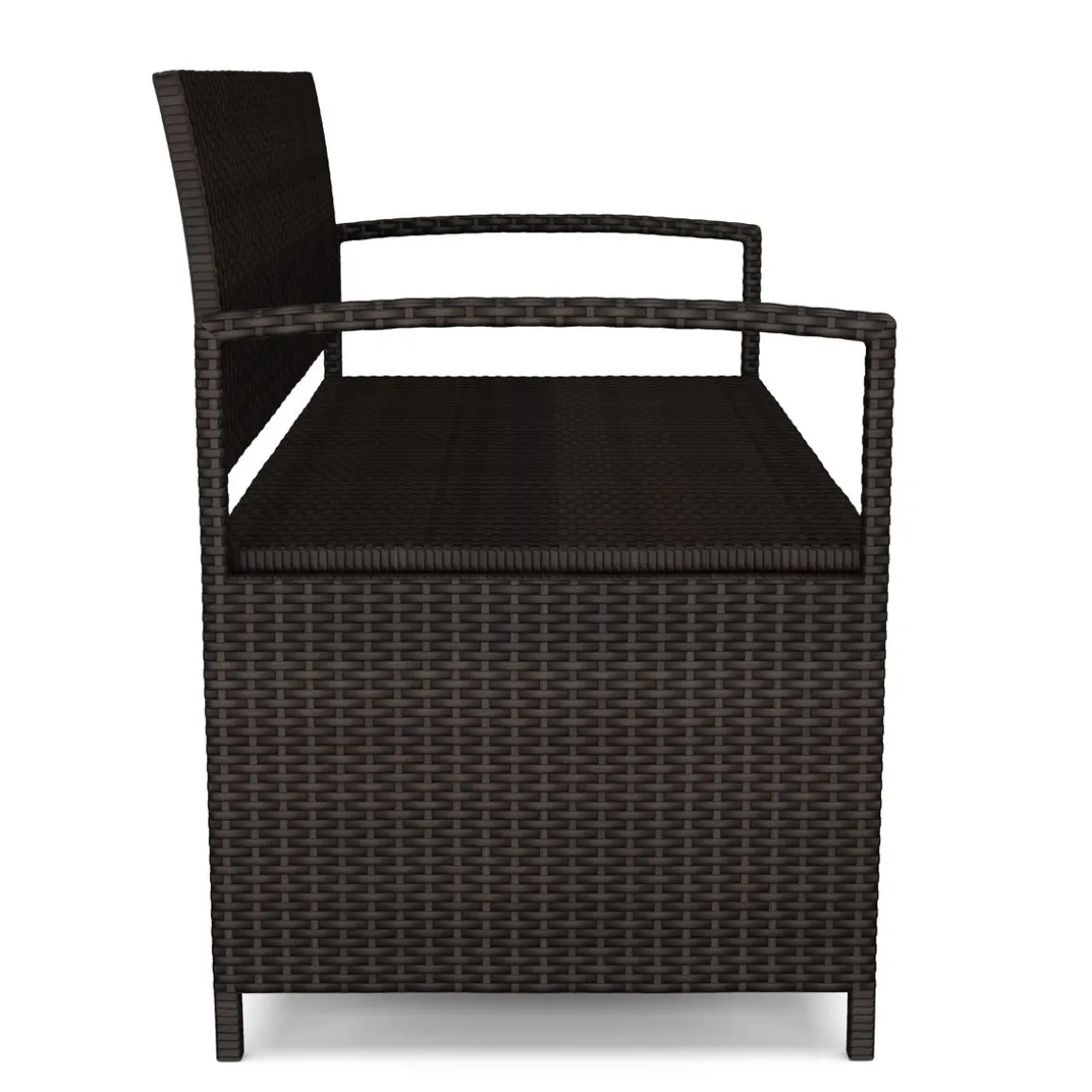 Truhenbank Rattan SUNNY 118 cm braun