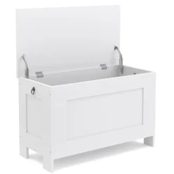 Truhe 76 x 48 x 40 cm weiss