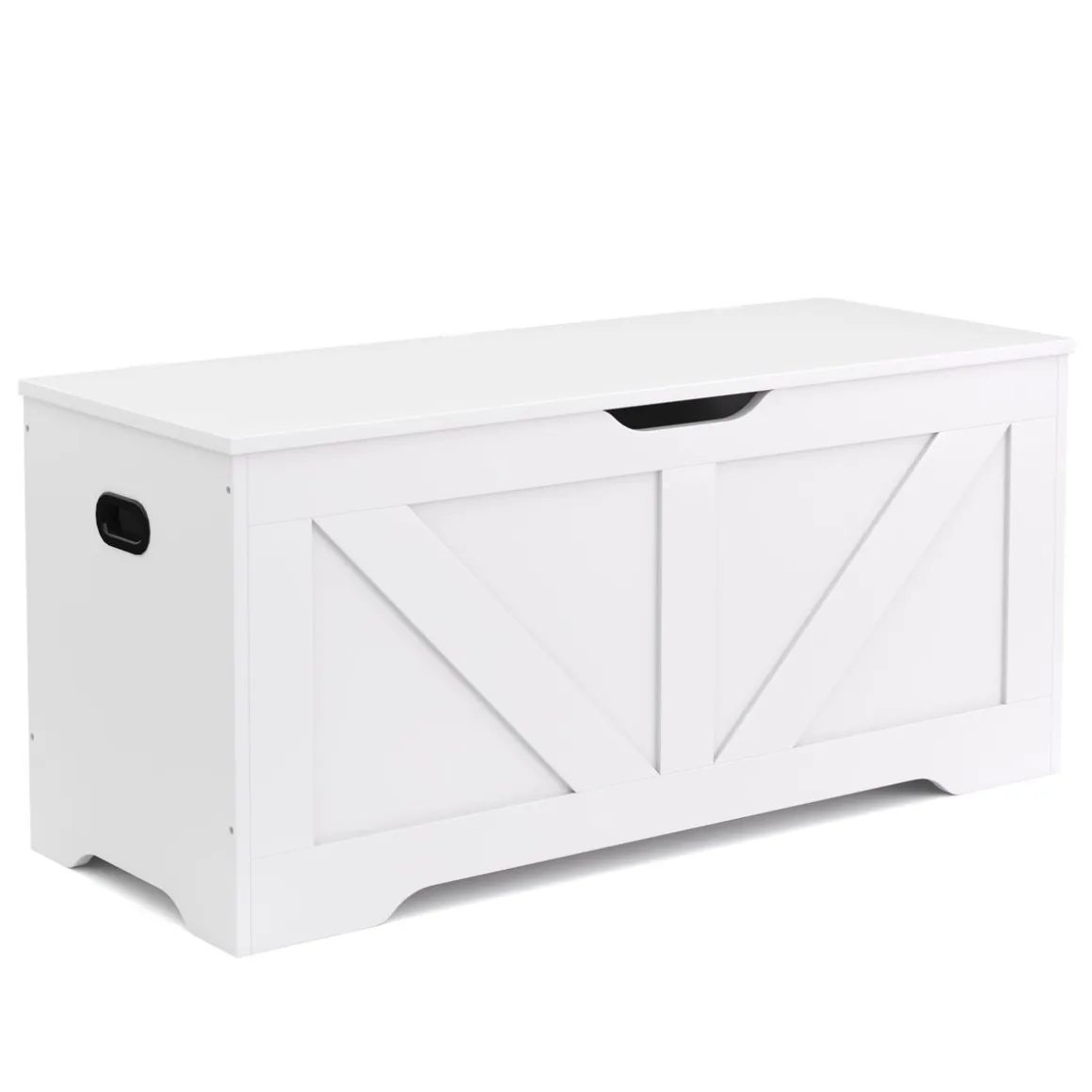 Truhe 100 x 46 x 40 cm weiss