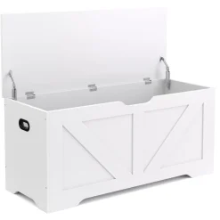 Truhe 100 x 46 x 40 cm weiss