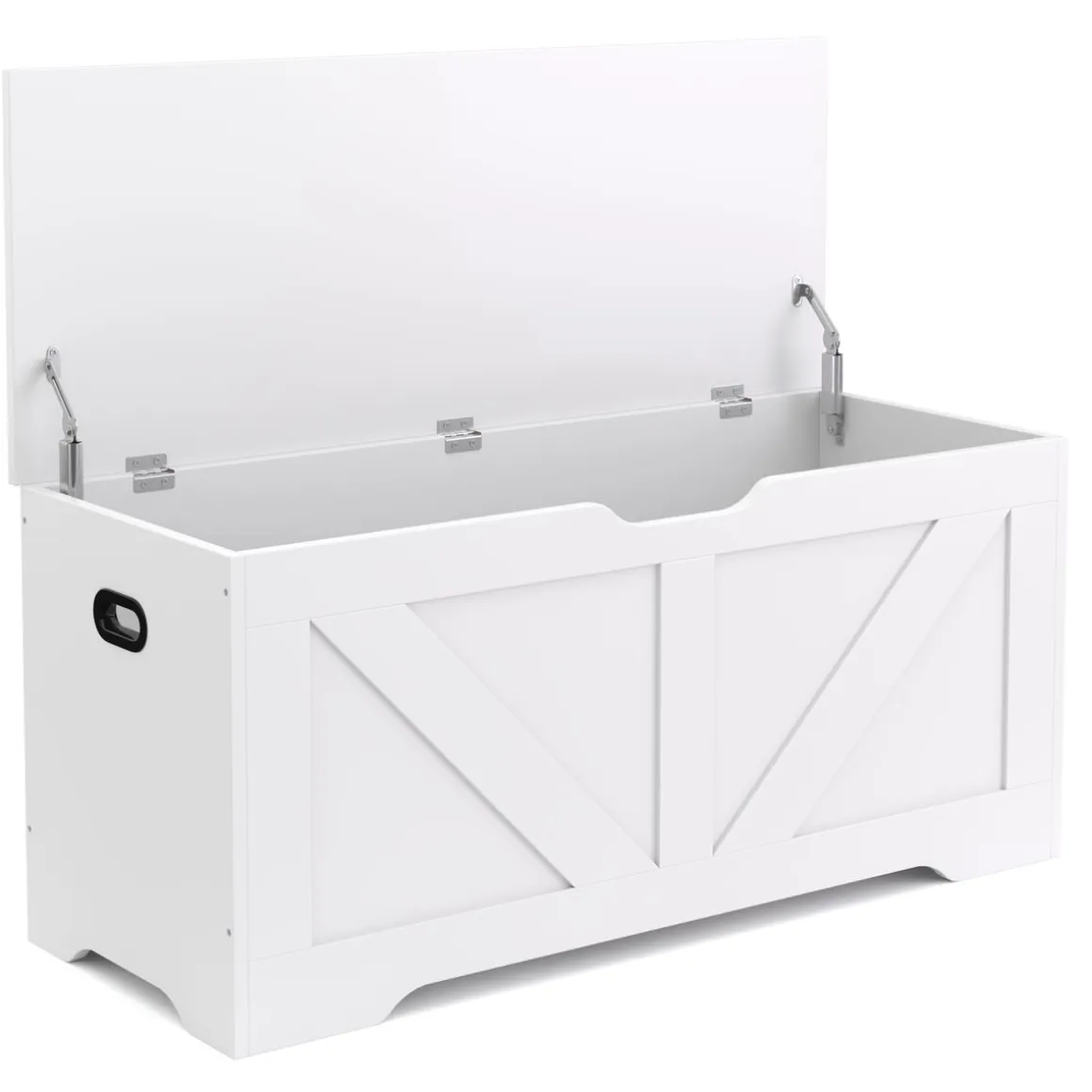 Truhe 100 x 46 x 40 cm weiss