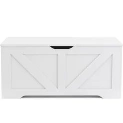 Truhe 100 x 46 x 40 cm weiss