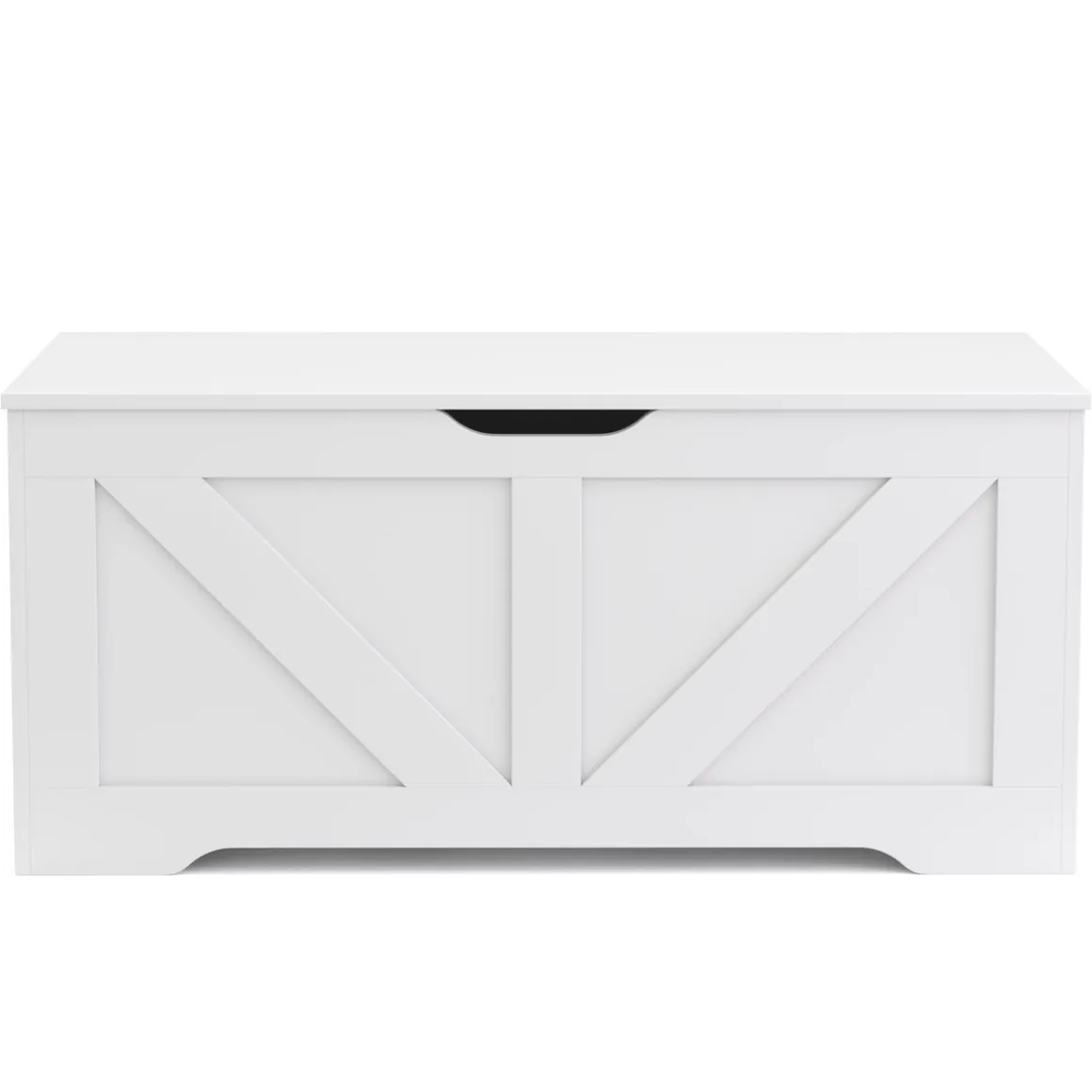 Truhe 100 x 46 x 40 cm weiss