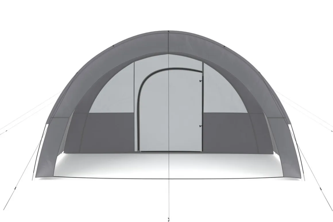 Tunnelzelt für 4 - 6 Personen grau