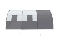 Tunnelzelt für 4 - 6 Personen grau
