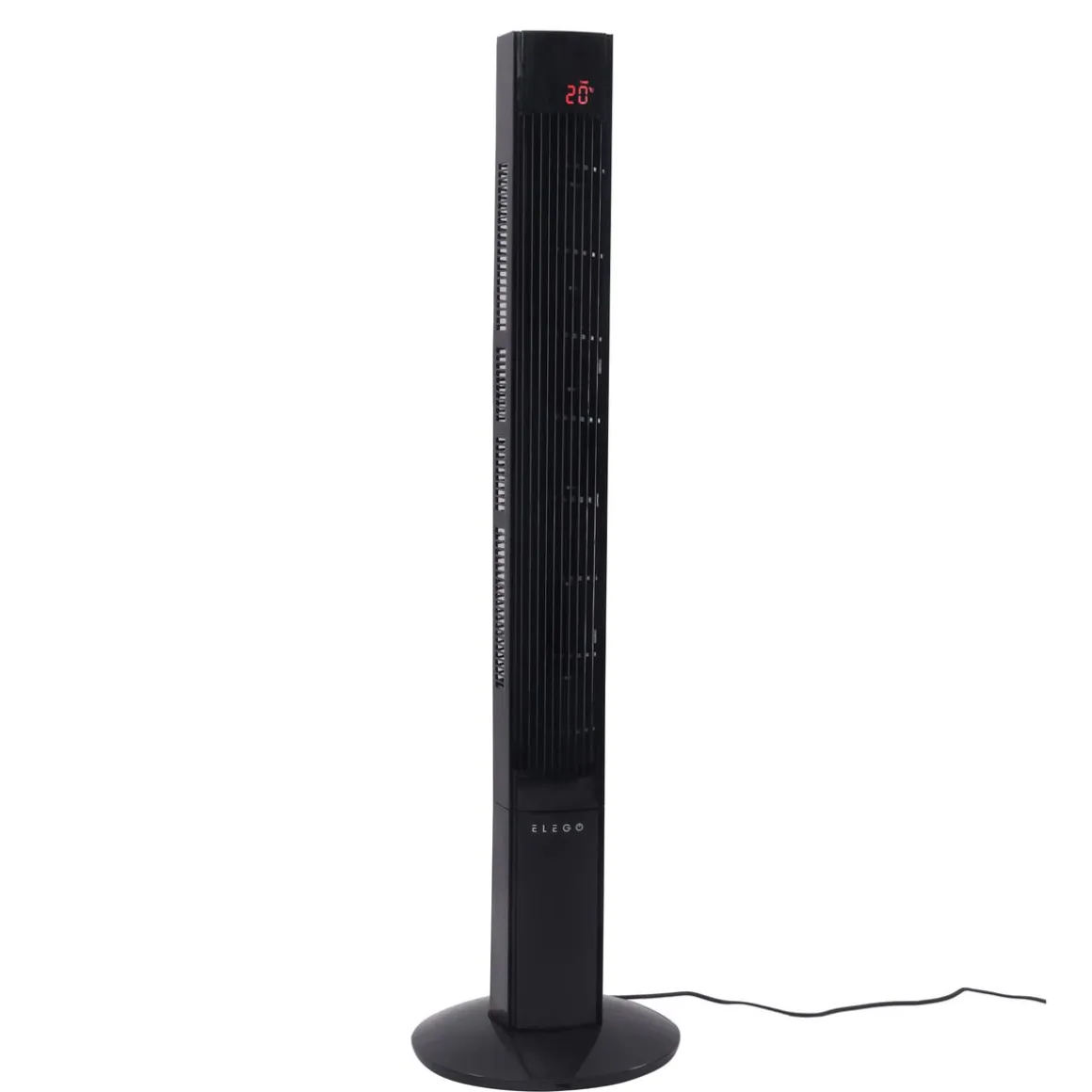 Turmventilator 117 cm schwarz