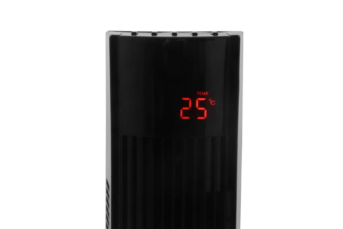 Turmventilator 117 cm schwarz