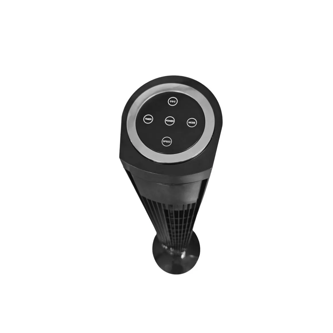 Turmventilator mit Touchscreen 123 cm schwarz