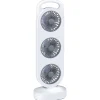 Turmventilator Tischventilator USB 37 cm weiss