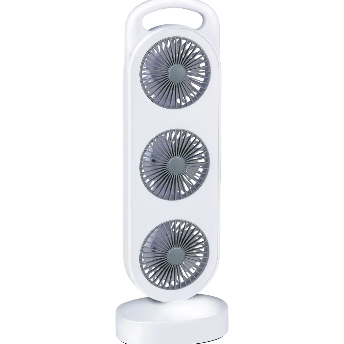 Turmventilator Tischventilator USB 37 cm weiss