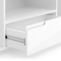 TV Möbel AVILA 165 x 43 cm Hochglanz weiss