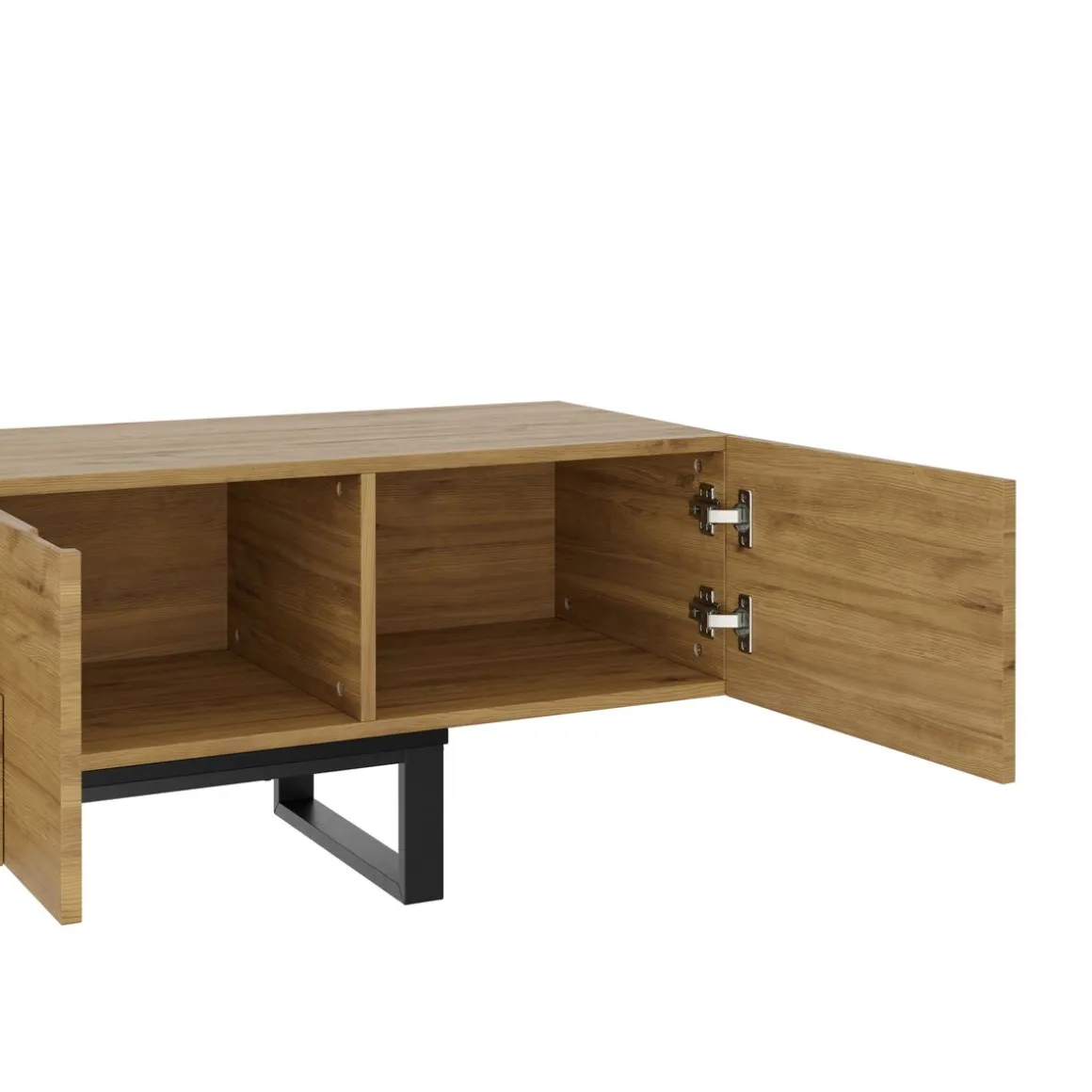 TV Möbel BRUNFORGE 160 x 39 x 44 braun/schwarz